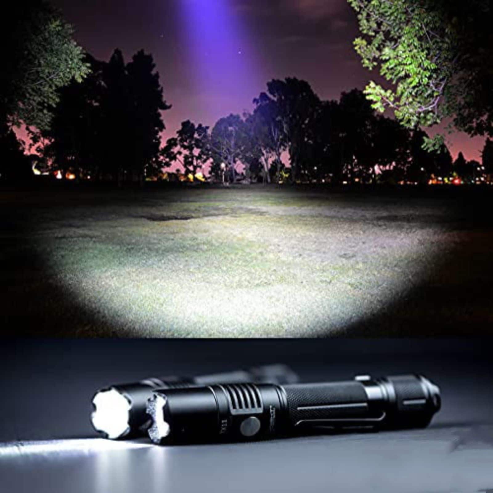 Tactical Flashlight & Duty Belt Holster 1600 Lumens LED Bed Bath